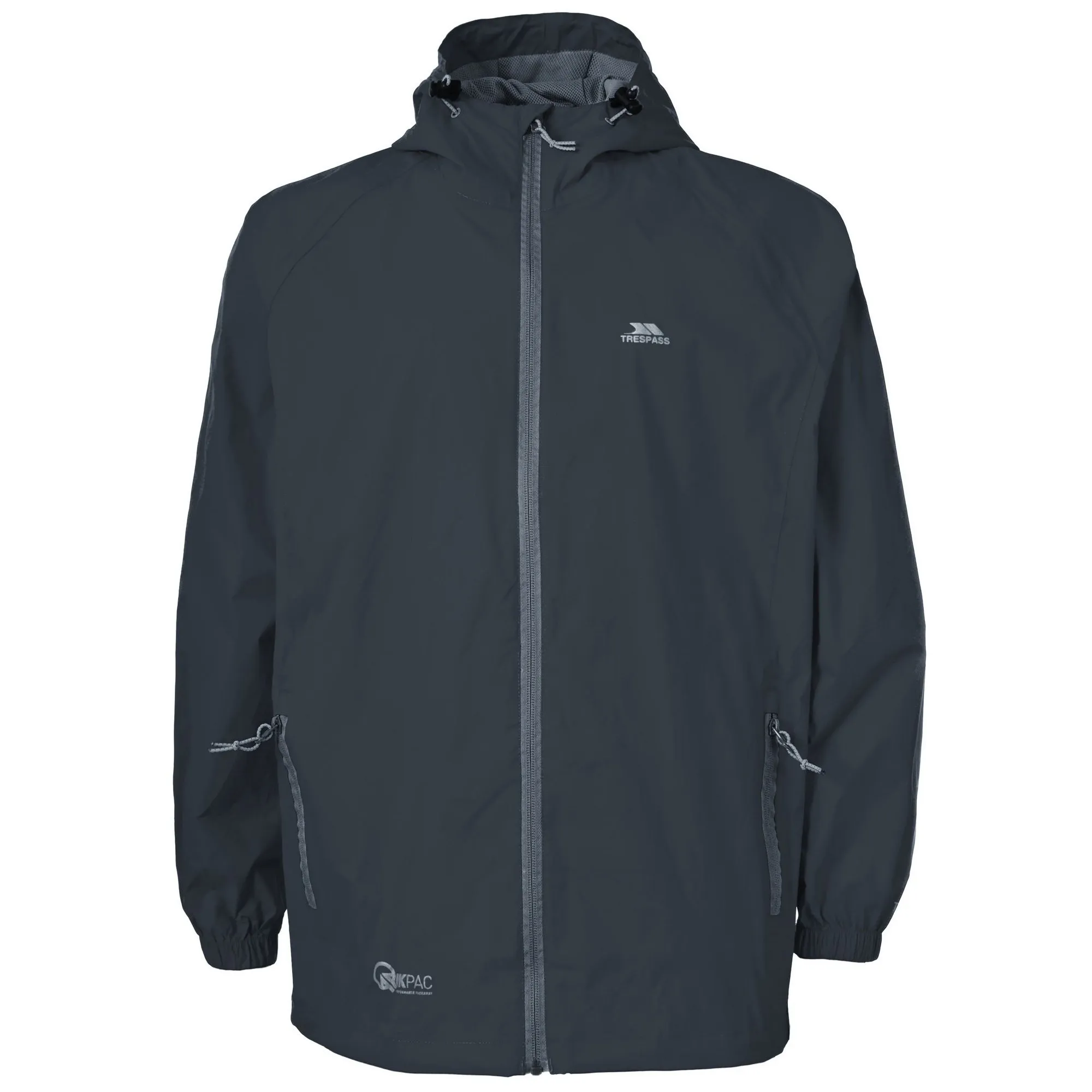 Trespass Giacca Impermeabile Unisex Qikpac blu navy L - immagine 6