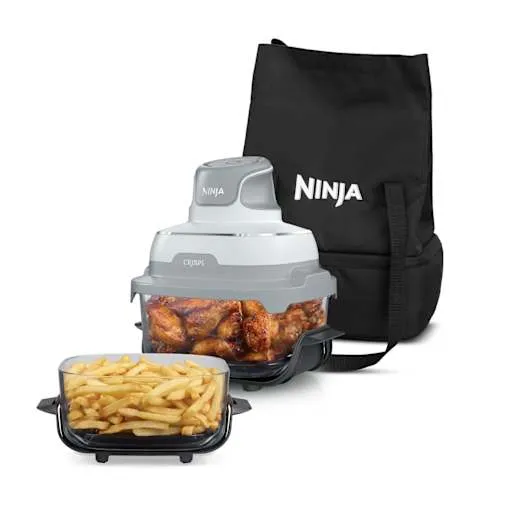 Ninja CRISPi Friggitrice ad aria in vetro con borsa per il trasporto, Bianco - immagine 1