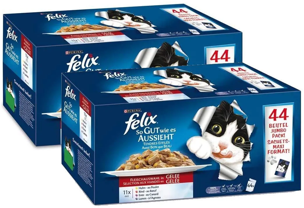 Felix Cat Food Pouches, 88 x 100 g - immagine 1