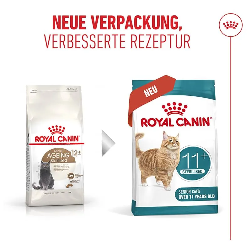 Royal Canin Ageing Sterilised 11+ Dry Cat Food, 3 x 400 g - immagine 5