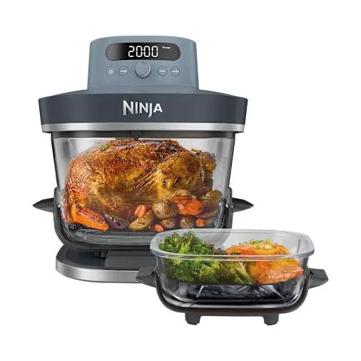 Ninja CRISPi PRO Friggitrice ad aria in vetro XL, Blu - immagine 1
