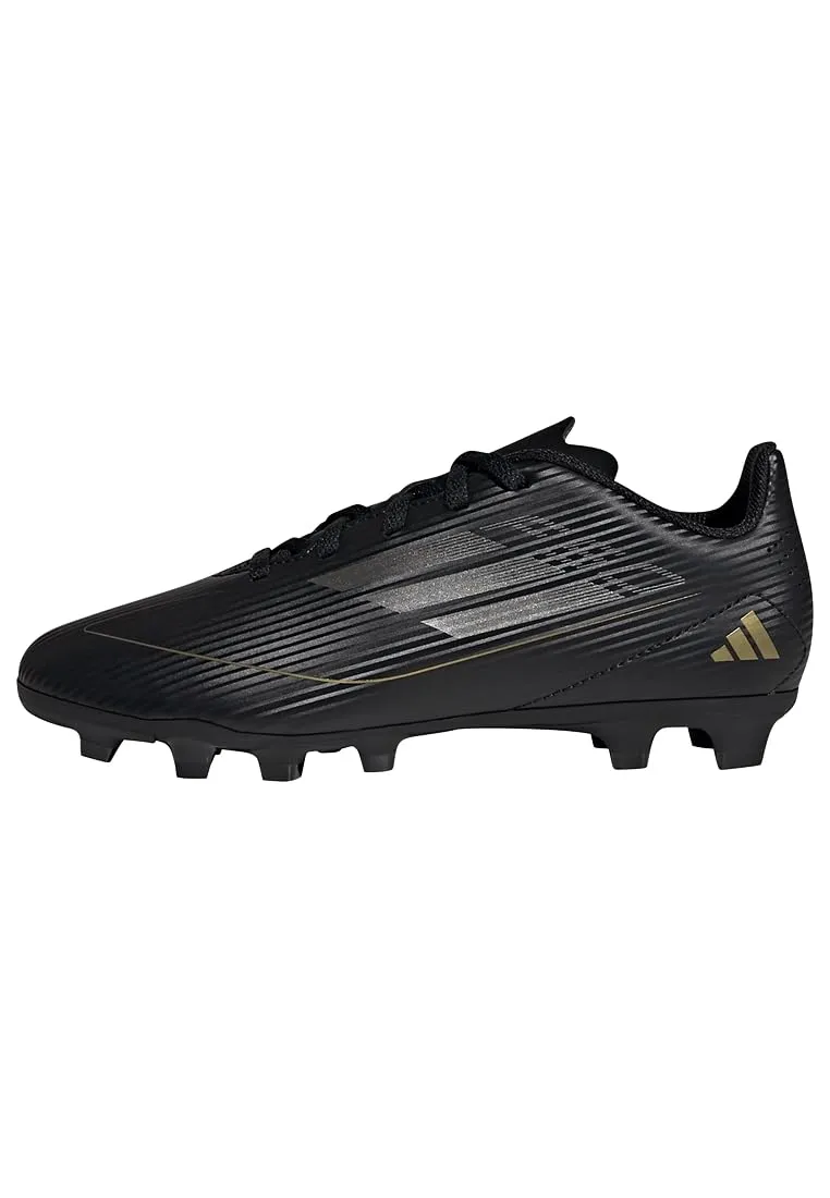 Adidas Bambini F50 Club Football Boots Flexible Ground, Core Black/Iron Metallic/Gold, 29 EU - immagine 1