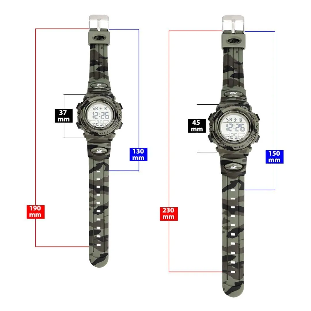 aswan watch Orologio Digitale Bambino con Sveglia e Cronometro, Blu S/M - immagine 6