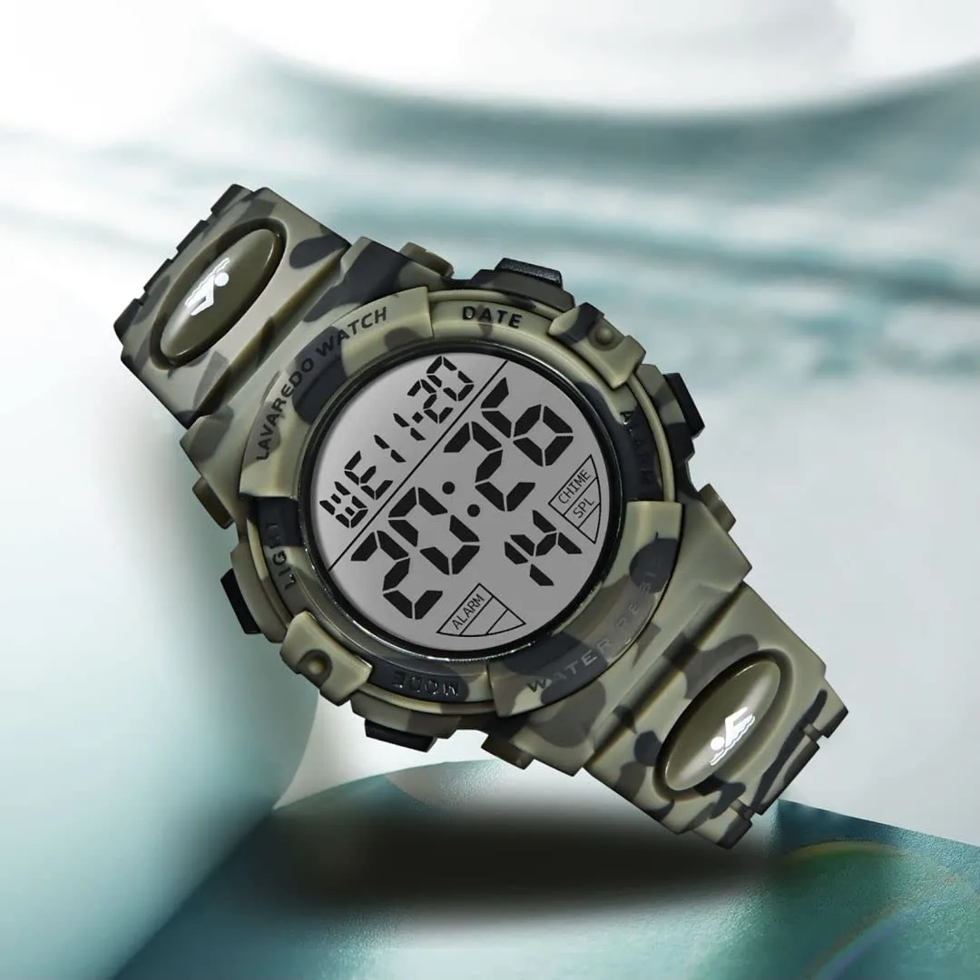 aswan watch Orologio Digitale Bambino con Sveglia e Cronometro, Blu S/M - immagine 4