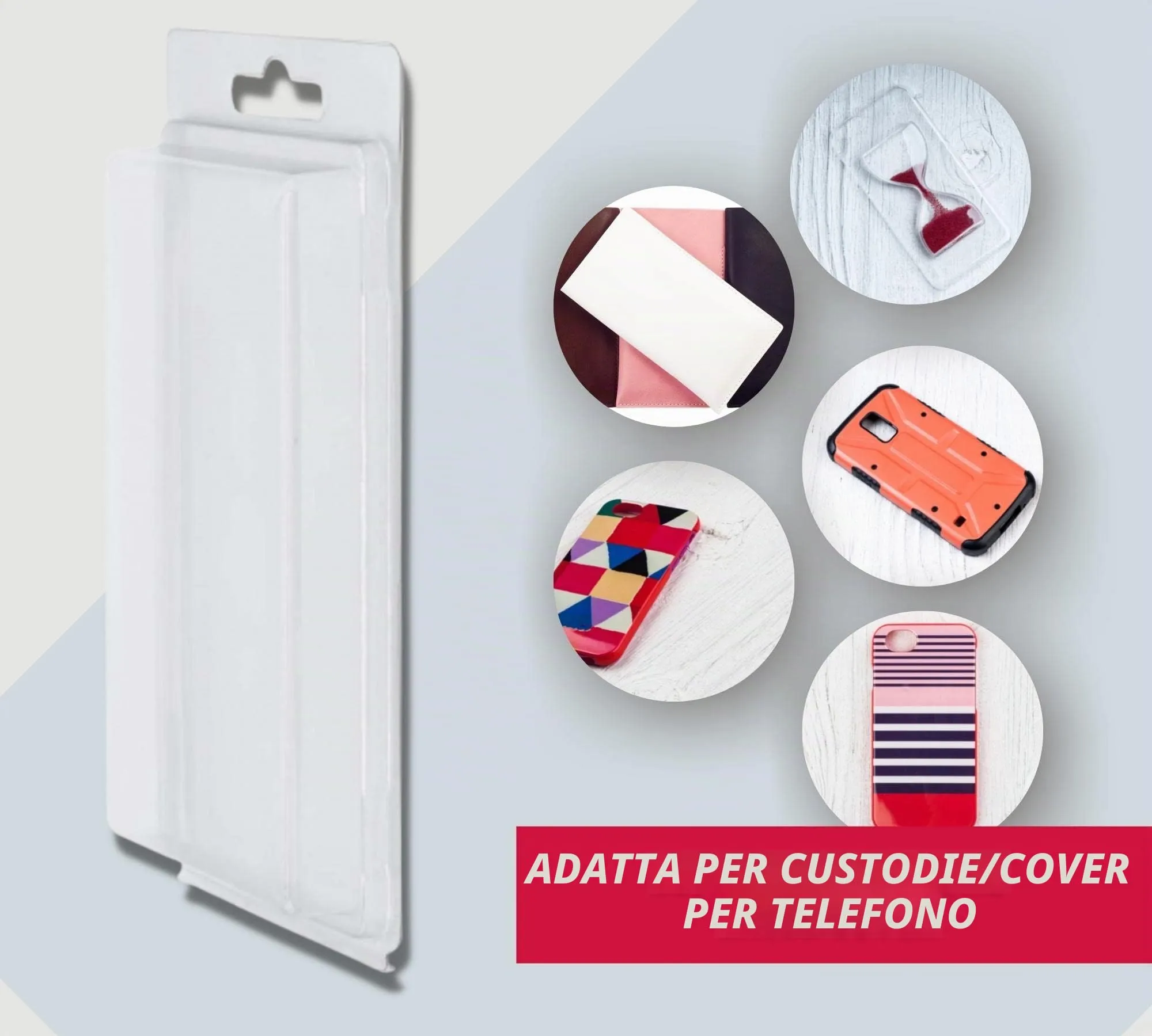DOJA Barcelona Scatole Blister Auto-Chiusura in PVC Trasparente, Interno 145x77x15 mm, Esterno 180x90x25 mm, 50 Pezzi - immagine 5