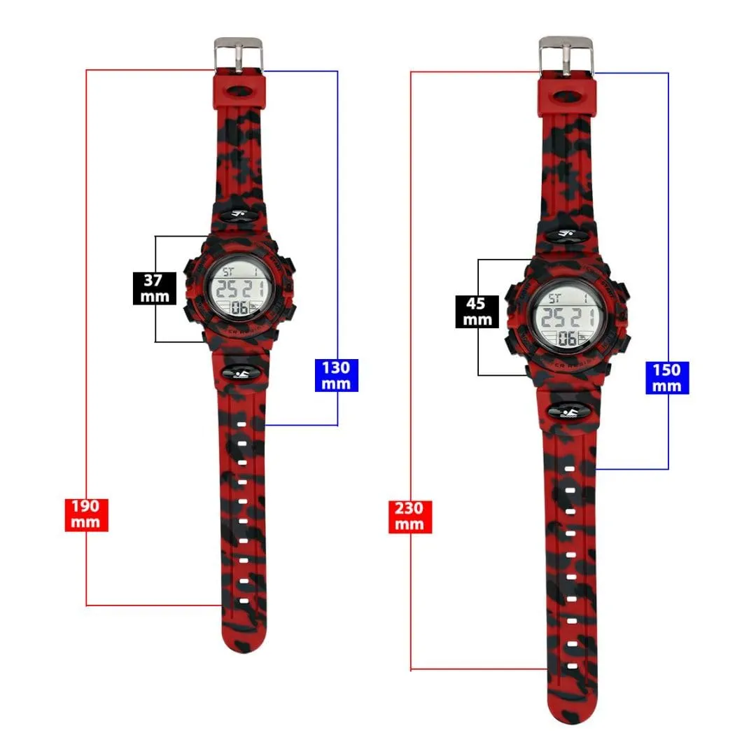 aswan watch Orologio Digitale Bambino con Sveglia e Cronometro, Blu S/M - immagine 5