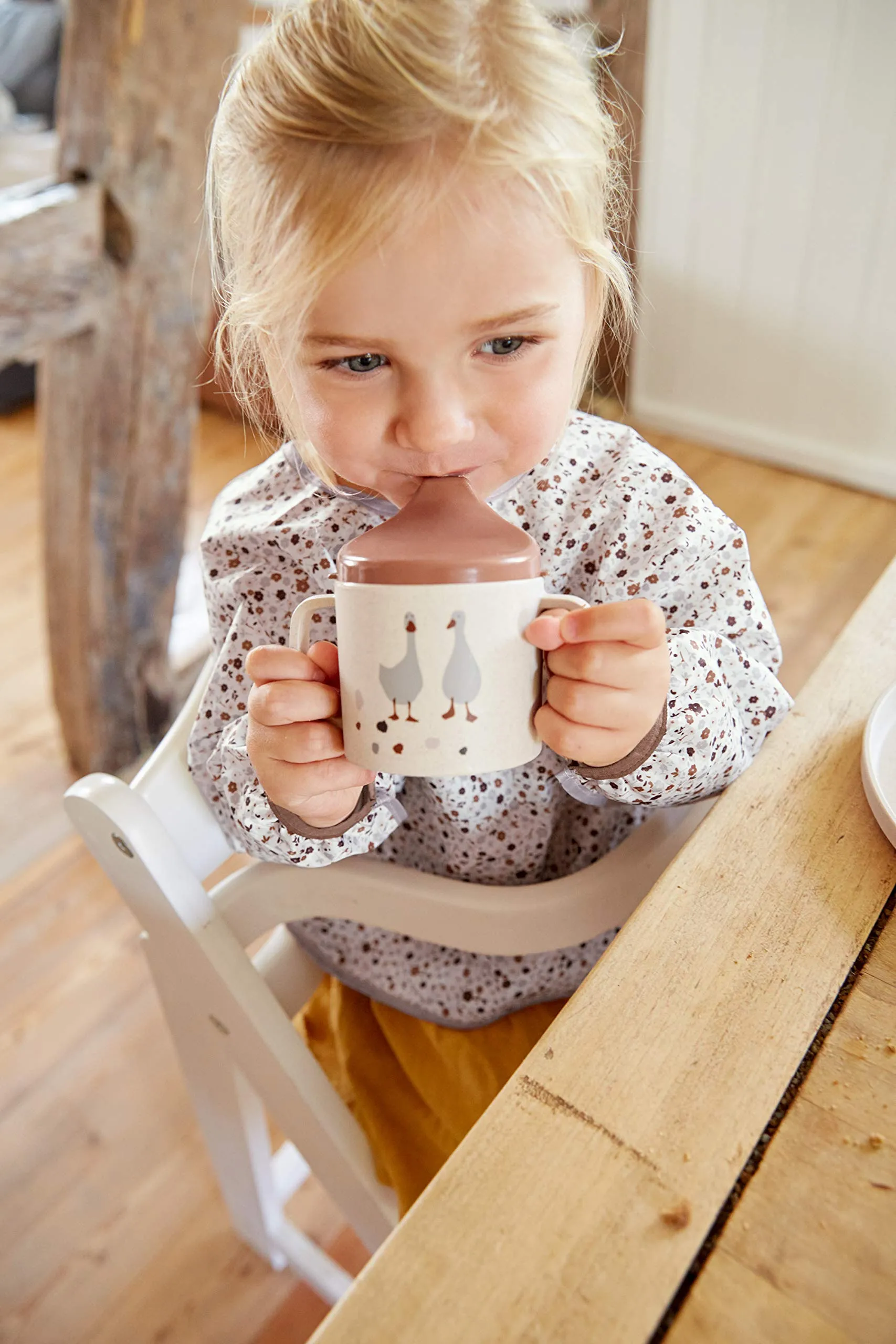 Lässig Tazza per bambini con manico e coperchio rimovibile 150 ml Garden Explorer - immagine 4