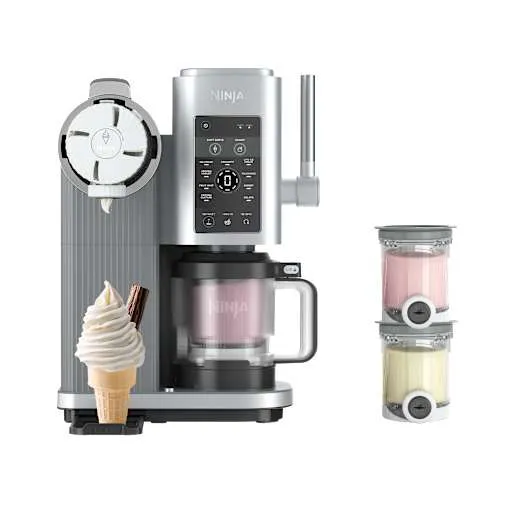 Ninja CREAMi Scoop & Swirl Gelatiera - Argento - immagine 1