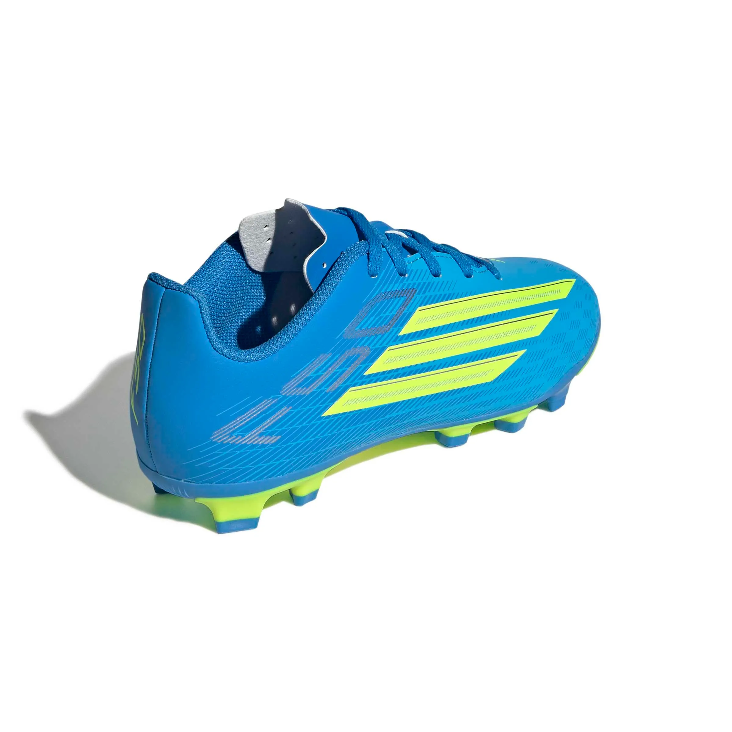 adidas F50 Club Firm Ground/Multi Ground Football Boots Kids, Lucid Ray Blue/Team Solar Yellow 2/Lucid Aquamarine, 38 2/3 EU - immagine 5
