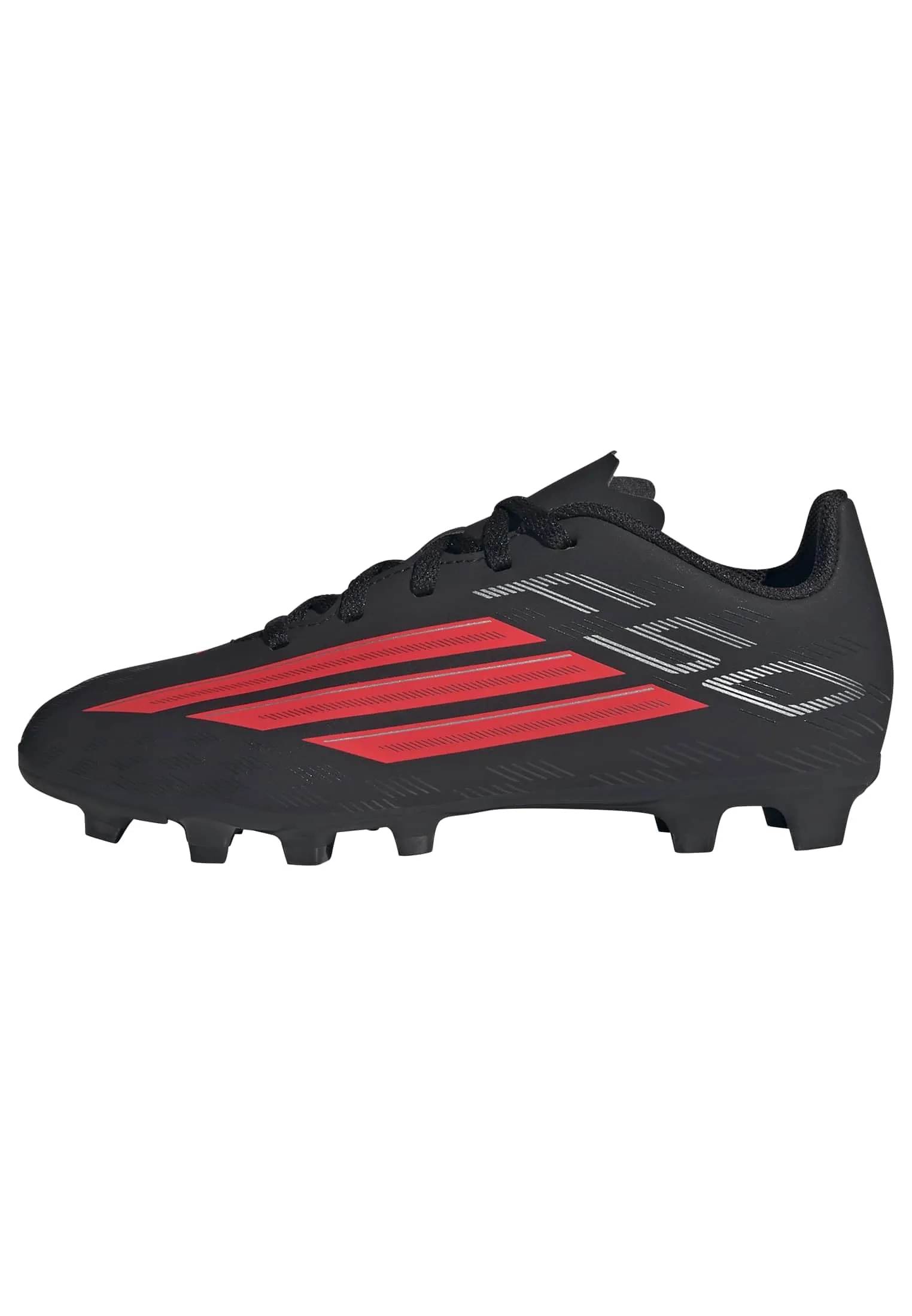 adidas F50 Club Firm Ground/Multi Ground Football Boots Kids, Core Black/Lucid Red/Core Black, 33.5 EU - immagine 1