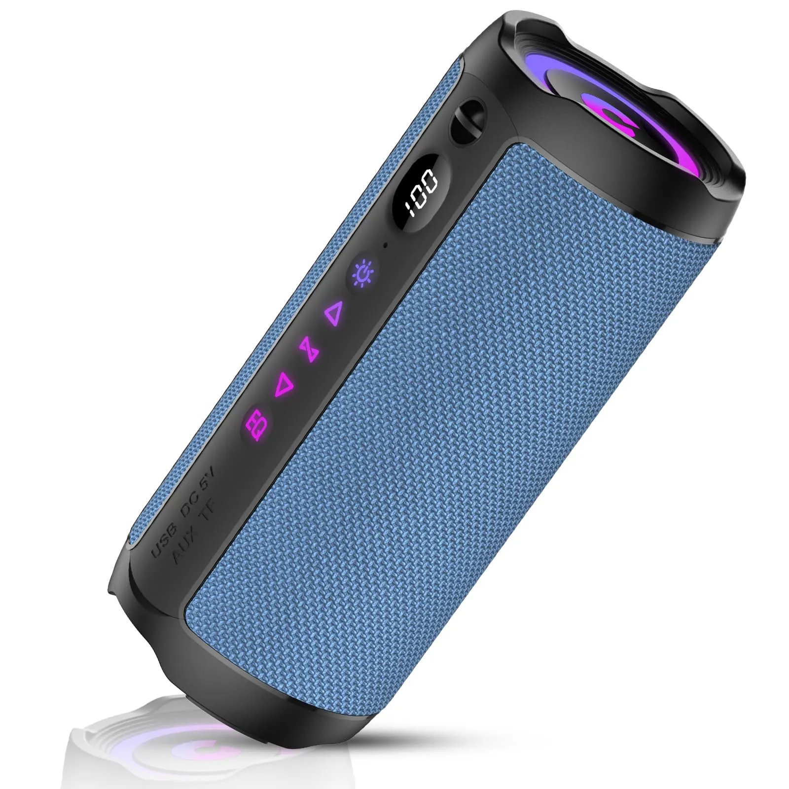 coioc Cassa Bluetooth Portatile 25W, Doppio Basso Driver, 25 Ore di Autonomia, TWS, RGB, IPX7 Impermeabile, AUX, TF, USB - immagine 1