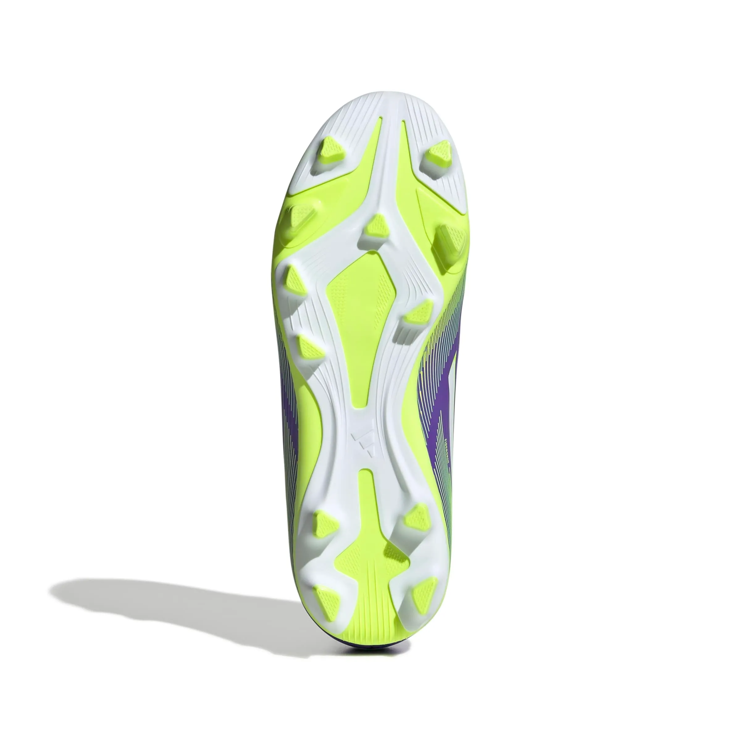 Adidas Bambini F50 Club Firm Ground/Multi Ground Football Boots Kids, Purple Rush/Cloud White/Lucid Lemon, 30.5 EU - immagine 3