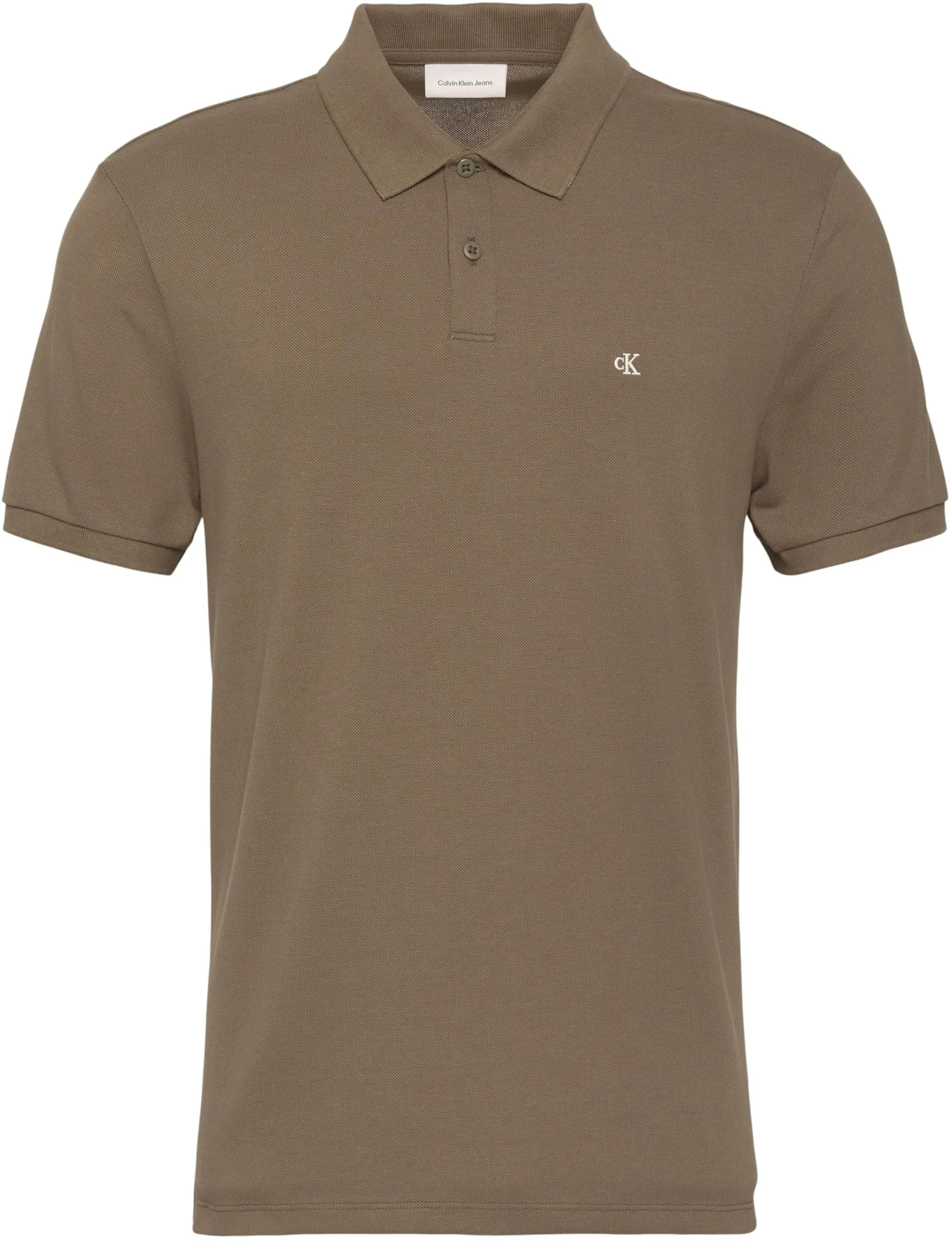 Calvin Klein Men's Monogram Pique Polo Shirt LV040EM269 - Yellow, XL - immagine 6