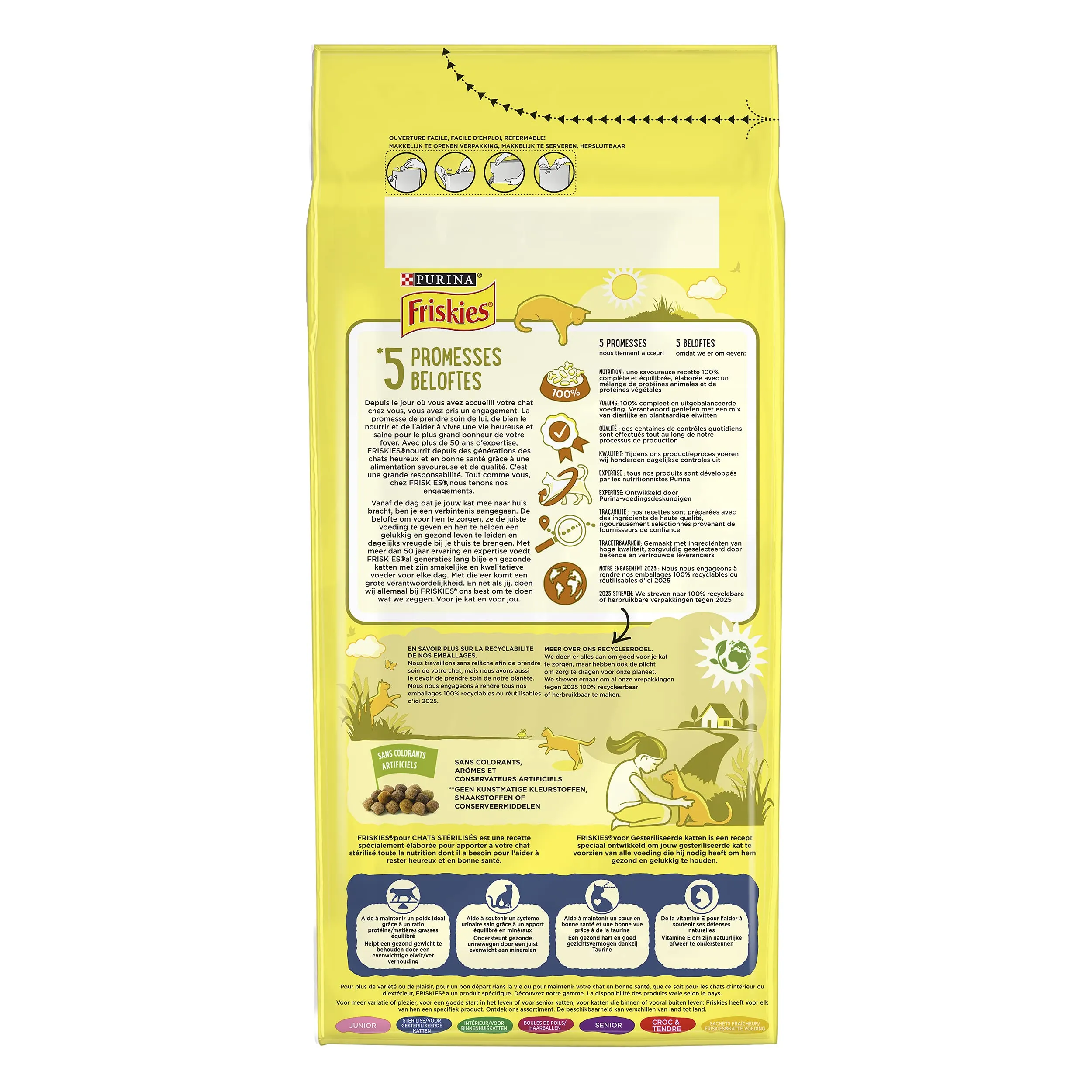 Friskies Gatto per gatti sterilizzati con tacchino e verdure, 2 kg - immagine 4