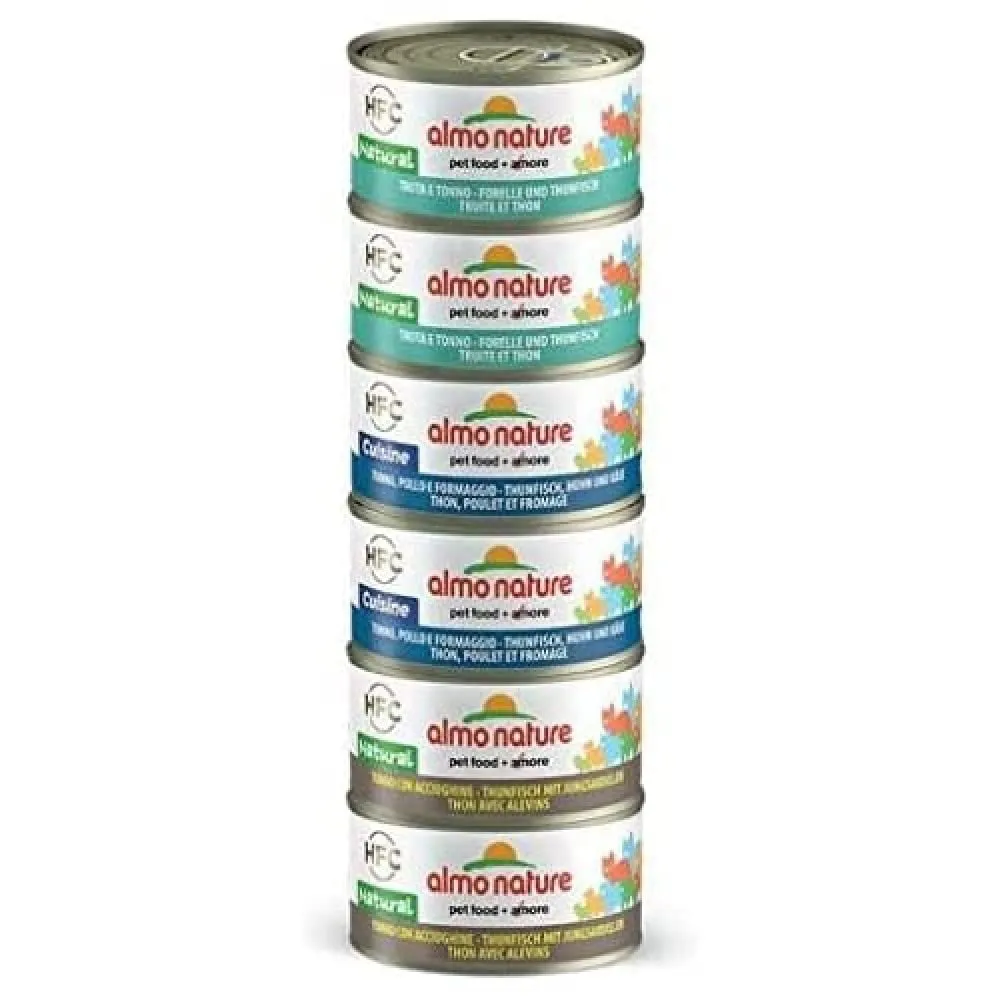 Almo Nature Cibo Umido per Gatti Adulti, 6 Lattine da 70 g - immagine 1
