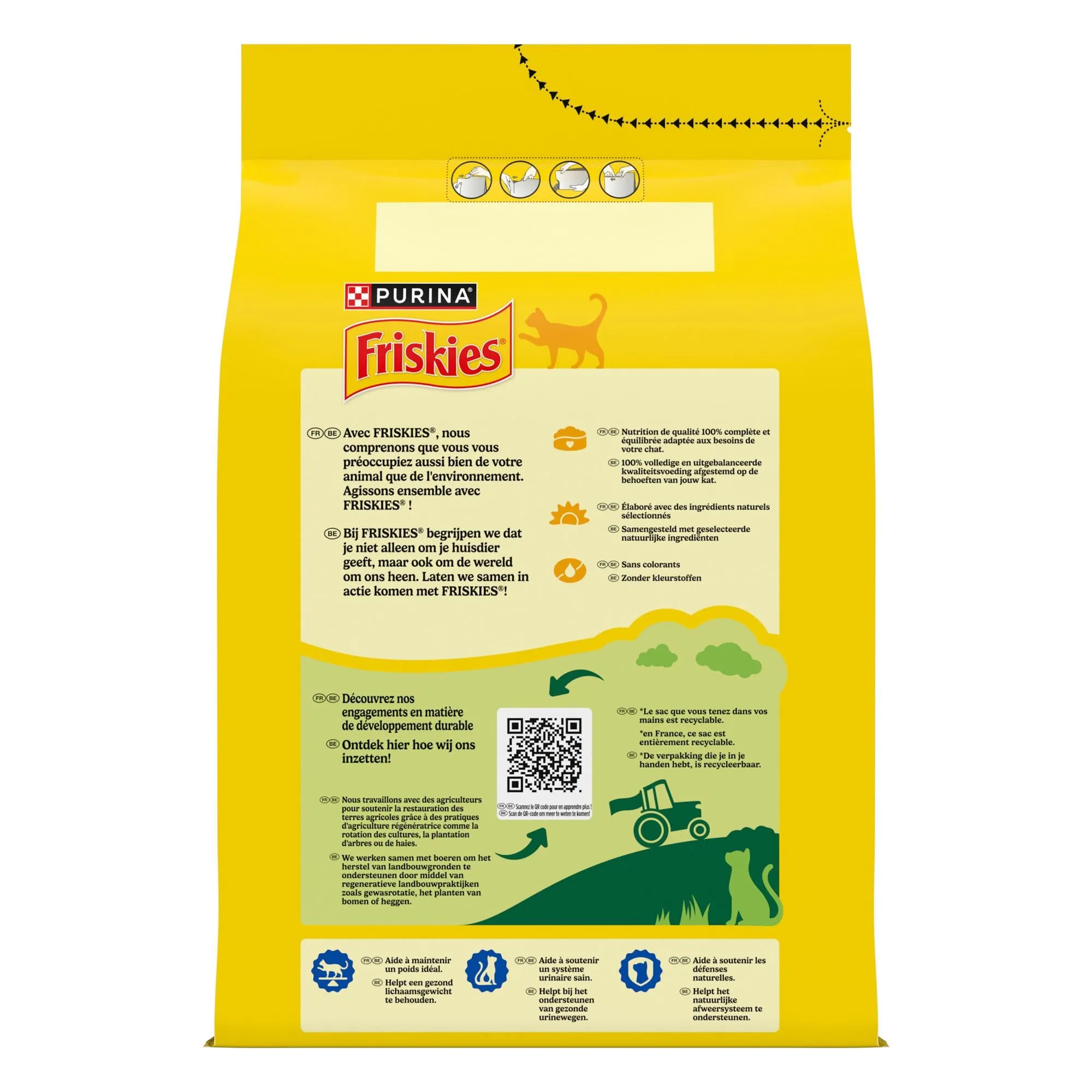 Friskies Crocchette complete per Gatti Adulti sterilizzati Manzo, Pollo e Verdure 3 kg - immagine 4