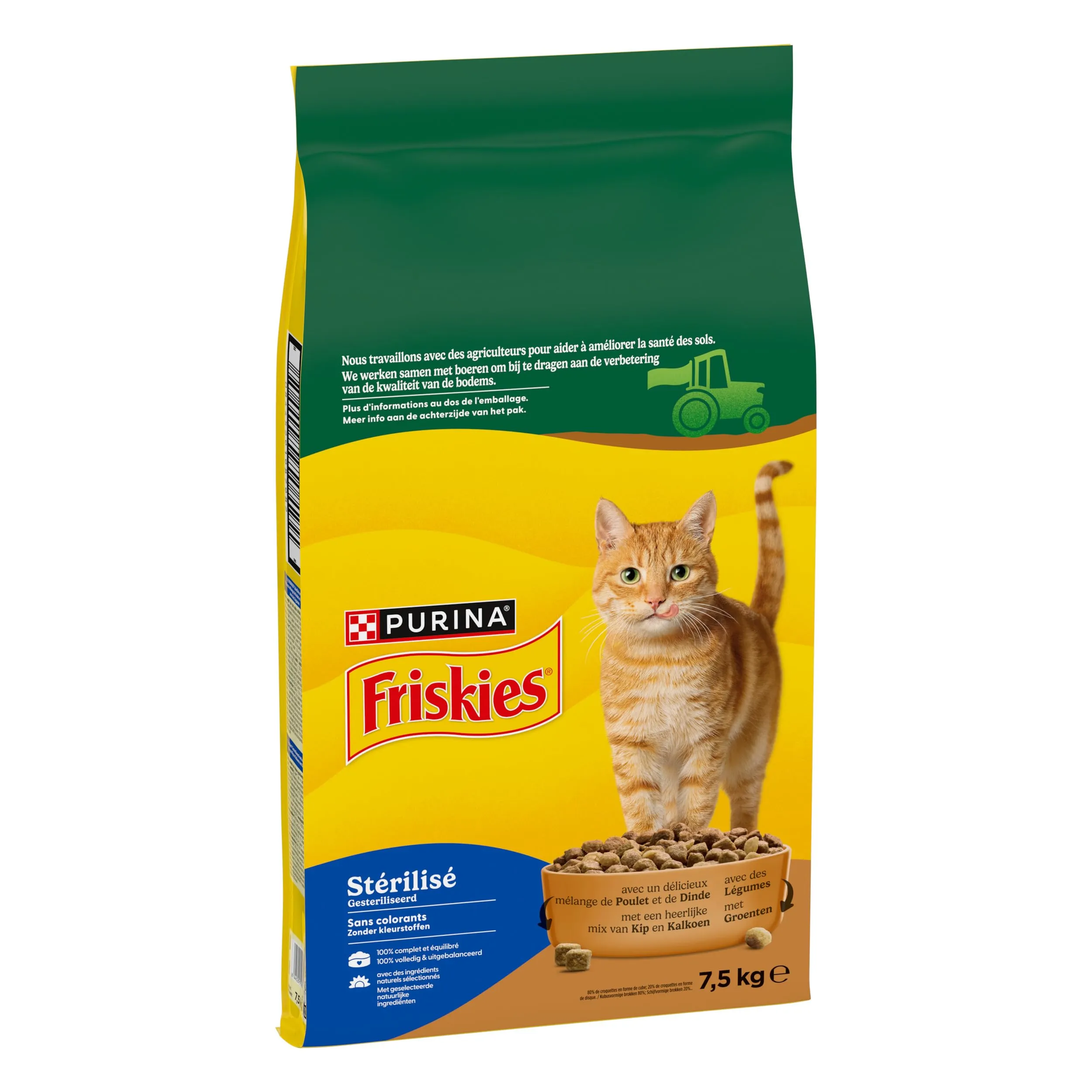Friskies Crocchette per Gatti Adulti Sterilizzati Pollo e Tacchino, 7,5 kg - immagine 3