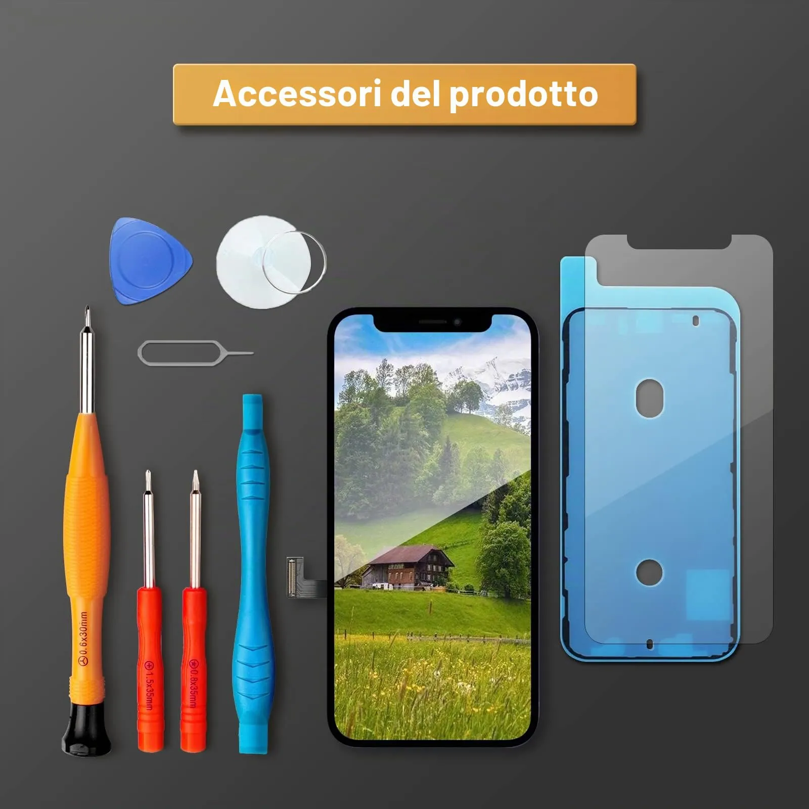 LL TRADER Schermo LCD per iPhone 12 Mini e Kit di Riparazione - immagine 7