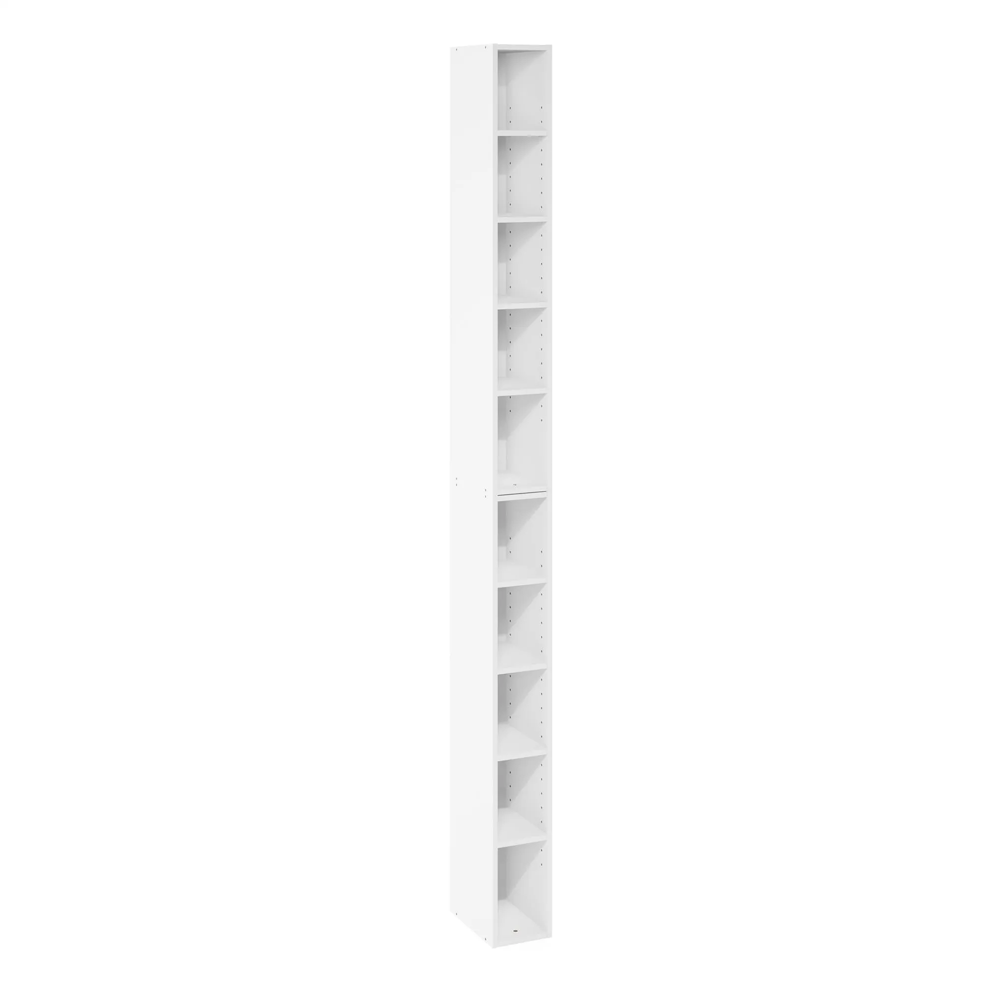 Furinno Fulda 10-Tier Libreria Salvaspazio, Bianco - immagine 6