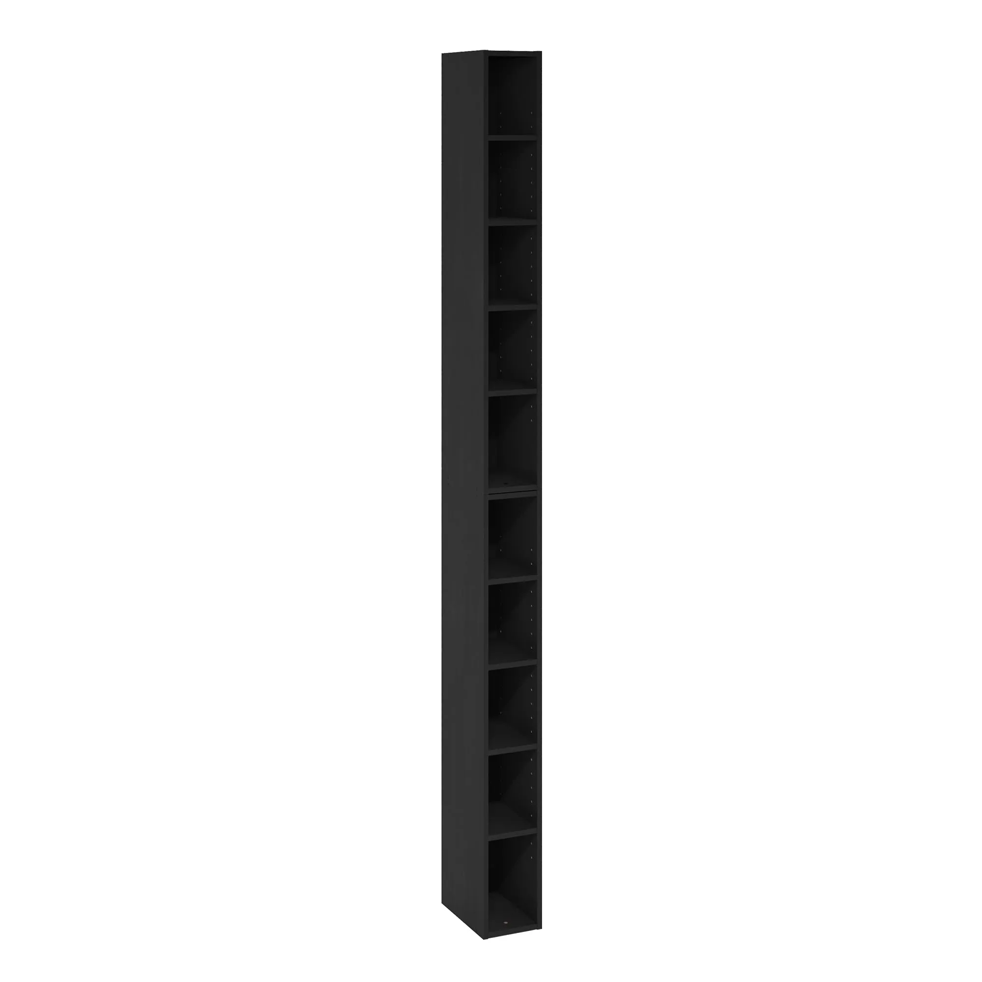 Furinno Fulda 10-Tier Space-Saving Bookshelf, Blackwood - immagine 6