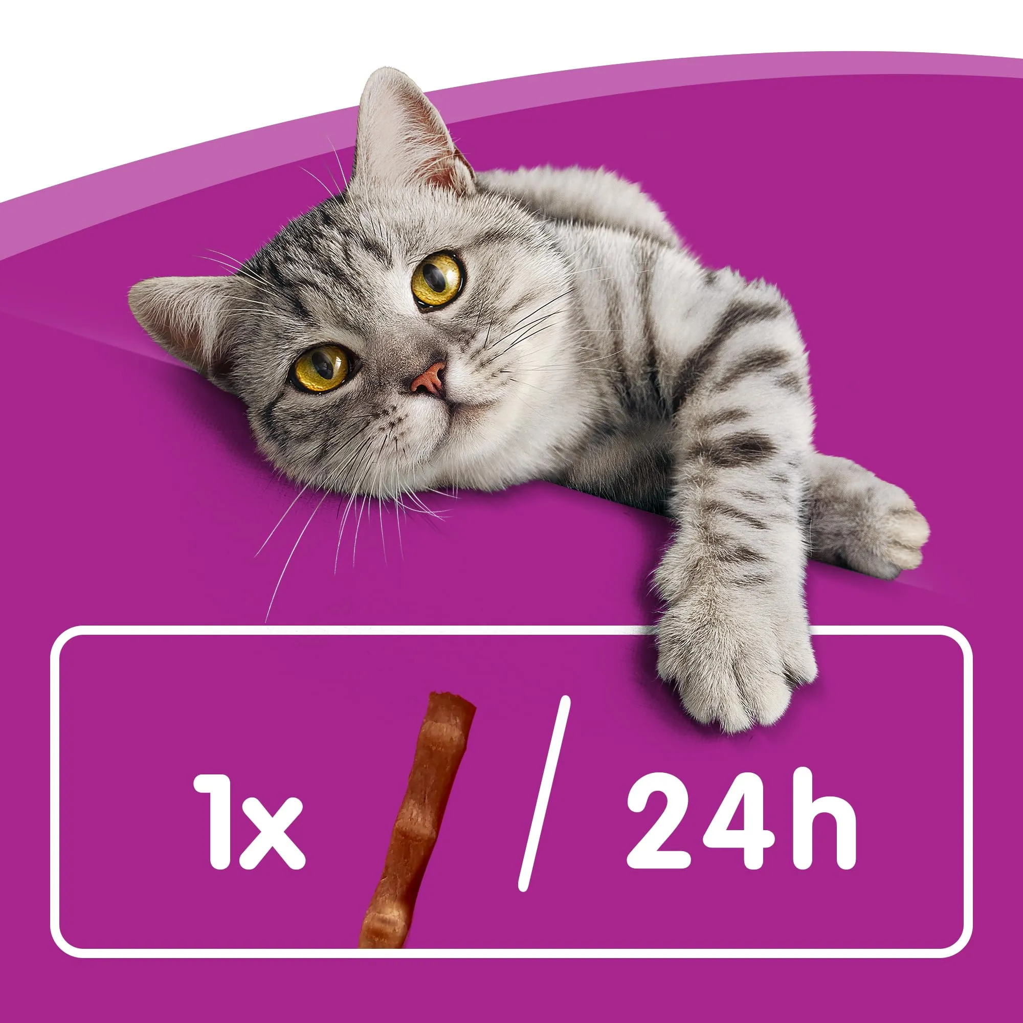Whiskas Snack per Gatto, Sticks al Salmone, 28 Confezioni da 18g - immagine 10