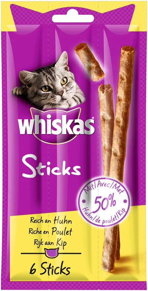 Whiskas Snack per Gatti Sticks, 36 g (Confezione da 14) - immagine 2