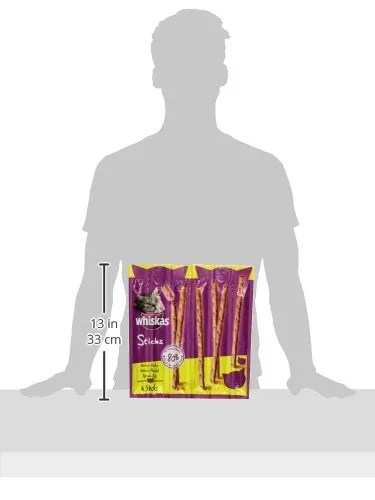 Whiskas Snack per Gatti Sticks, 36 g (Confezione da 14) - immagine 4