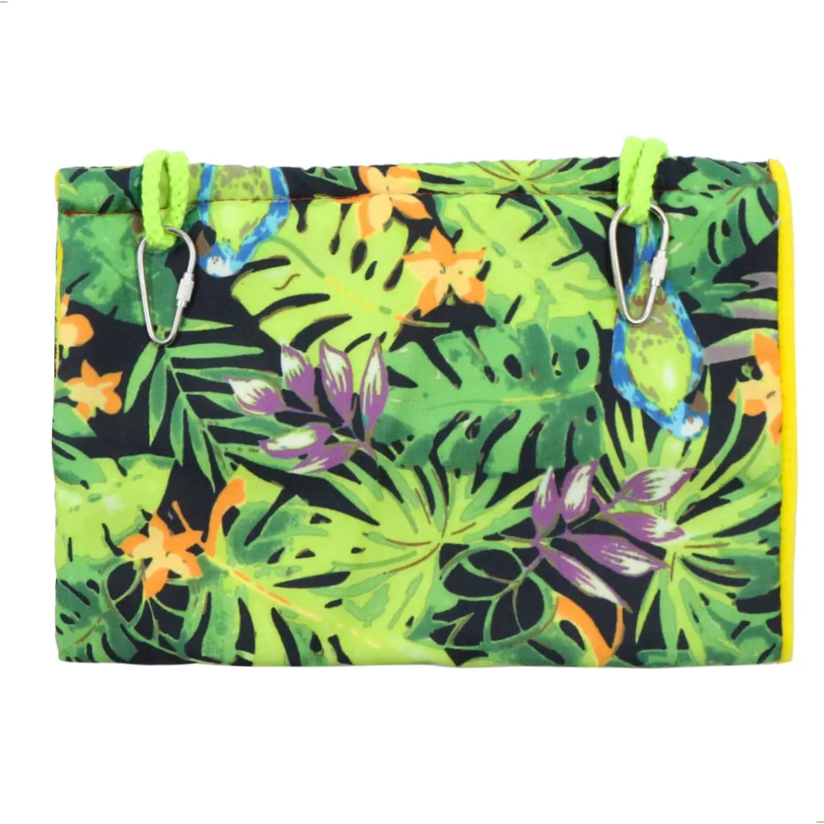 mimzemamz Amaca per Uccelli e Piccoli Animali, Nido Sospeso in Tessuto Morbido a Tunnel Triangolare, 23x14.5x17 cm - immagine 4