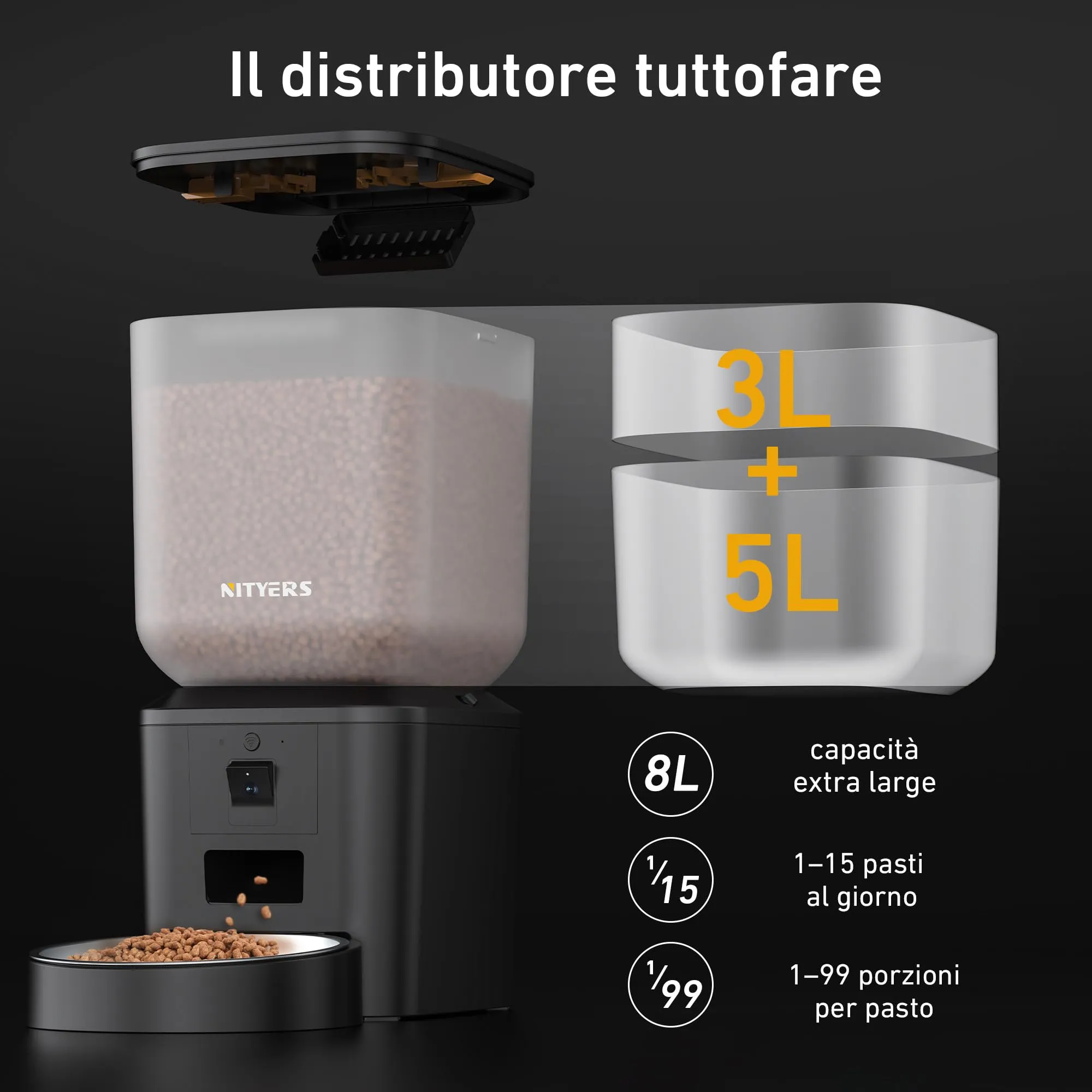 Distributore Automatico Cibo per Gatti e Cani - immagine 3