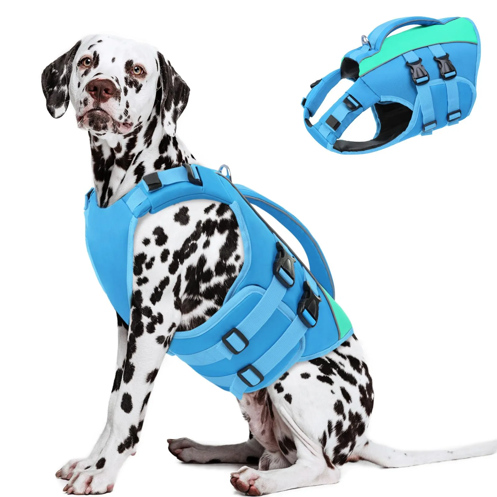 Queenmore Giubbotto Salvagente per Cani, XL, Blu - immagine 1