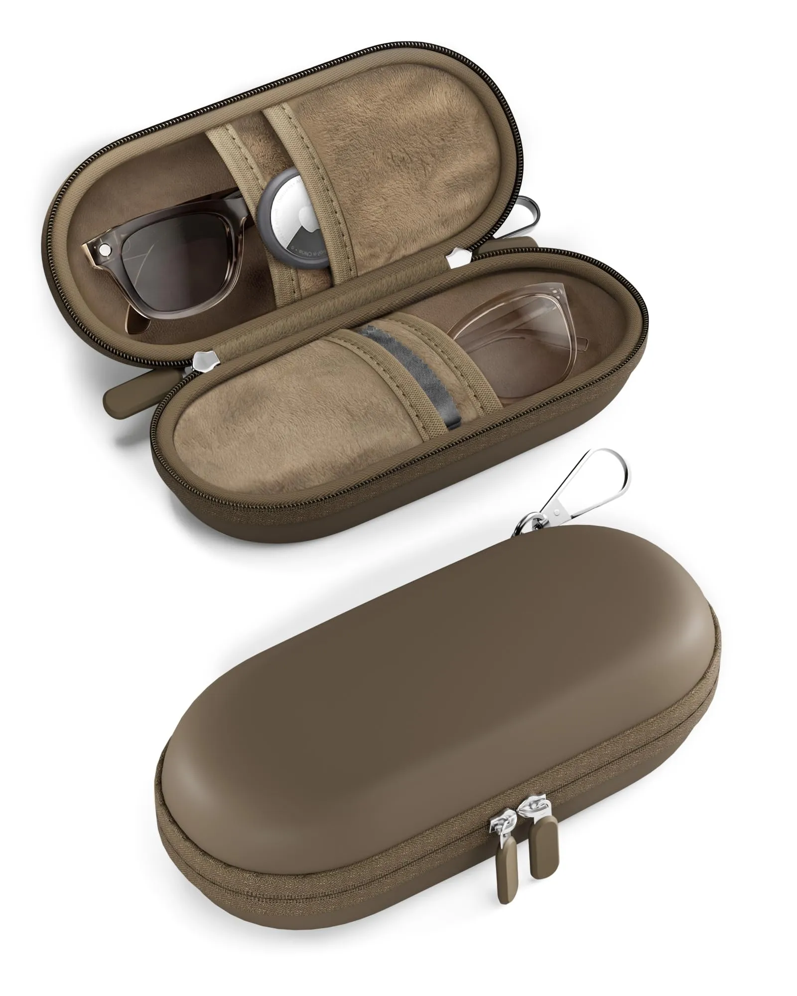 ProCase Custodia per 2 paia di occhiali da sole in EVA Marrone Kaki - immagine 1