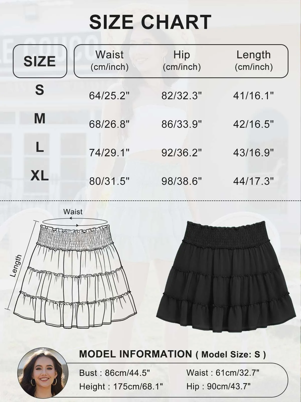 CheChury Mini Gonna Donna Vita Alta in Tulle a Balze con Pantaloncini, Tinta Unita - immagine 6