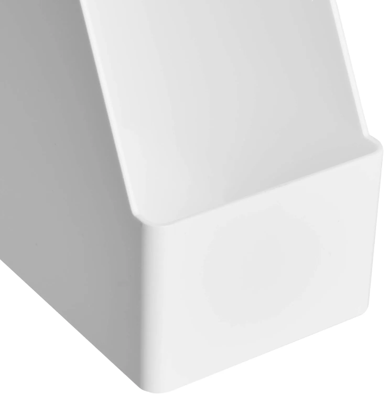 Amazon Basics Plastic Organizer Portariviste, Bianco, Confezione da 2 - immagine 7