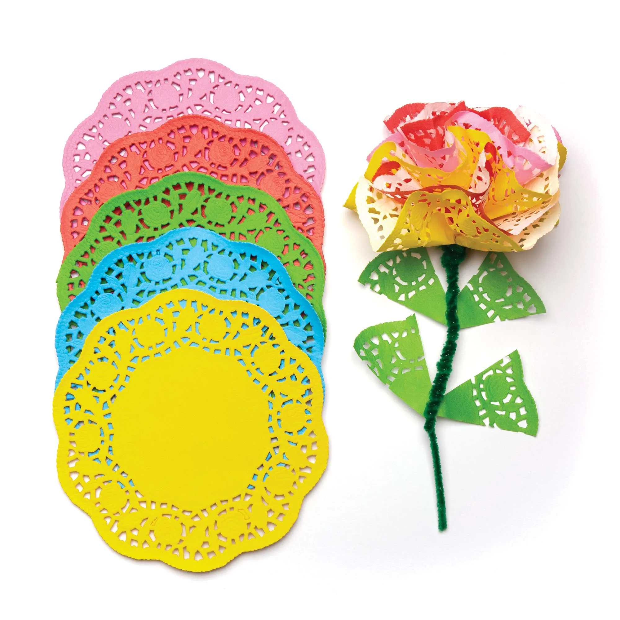 Baker Ross Centrini in Carta Colorata per Lavoretti Creativi e Fai da Te, 16.5 cm, 120 pezzi - immagine 4