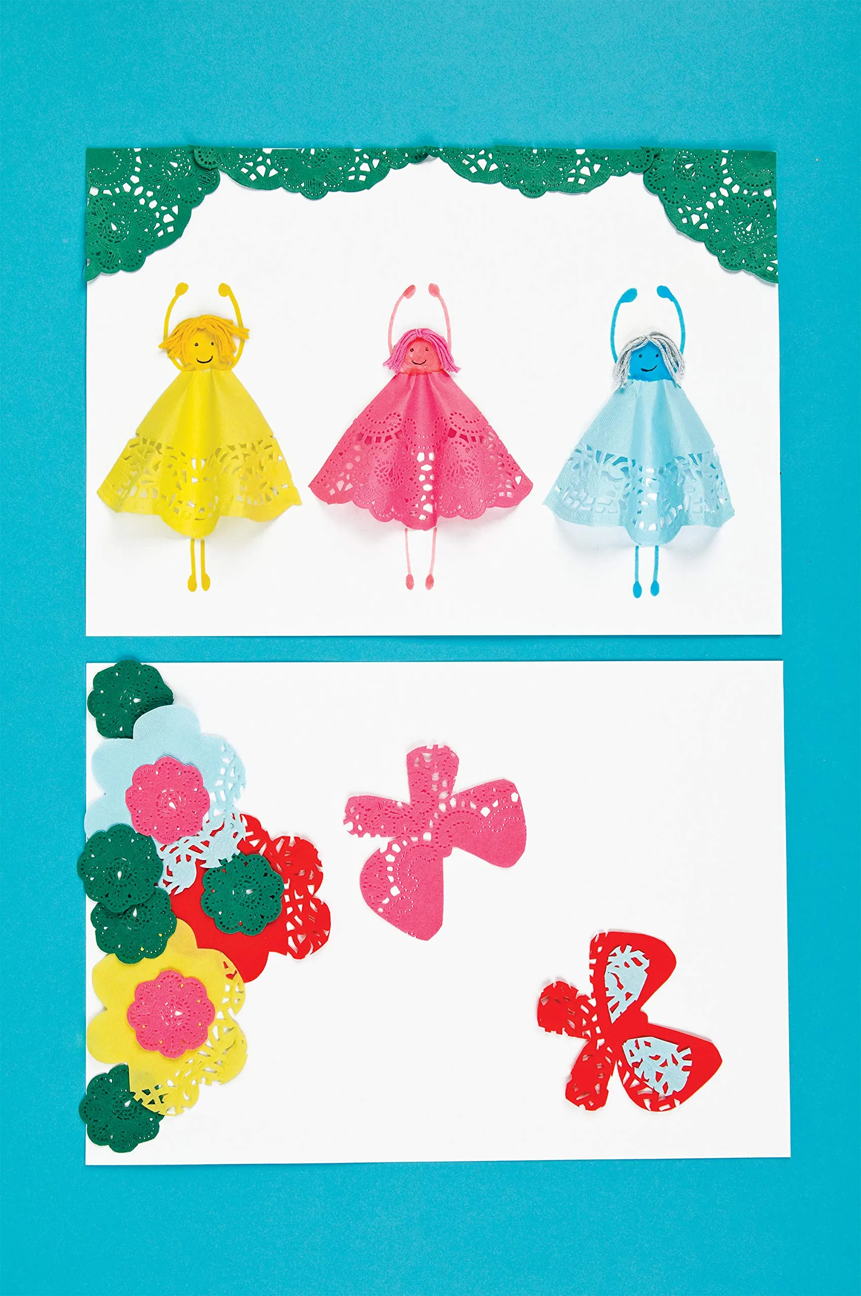Baker Ross Centrini in Carta Colorata per Lavoretti Creativi e Fai da Te, 16.5 cm, 120 pezzi - immagine 6