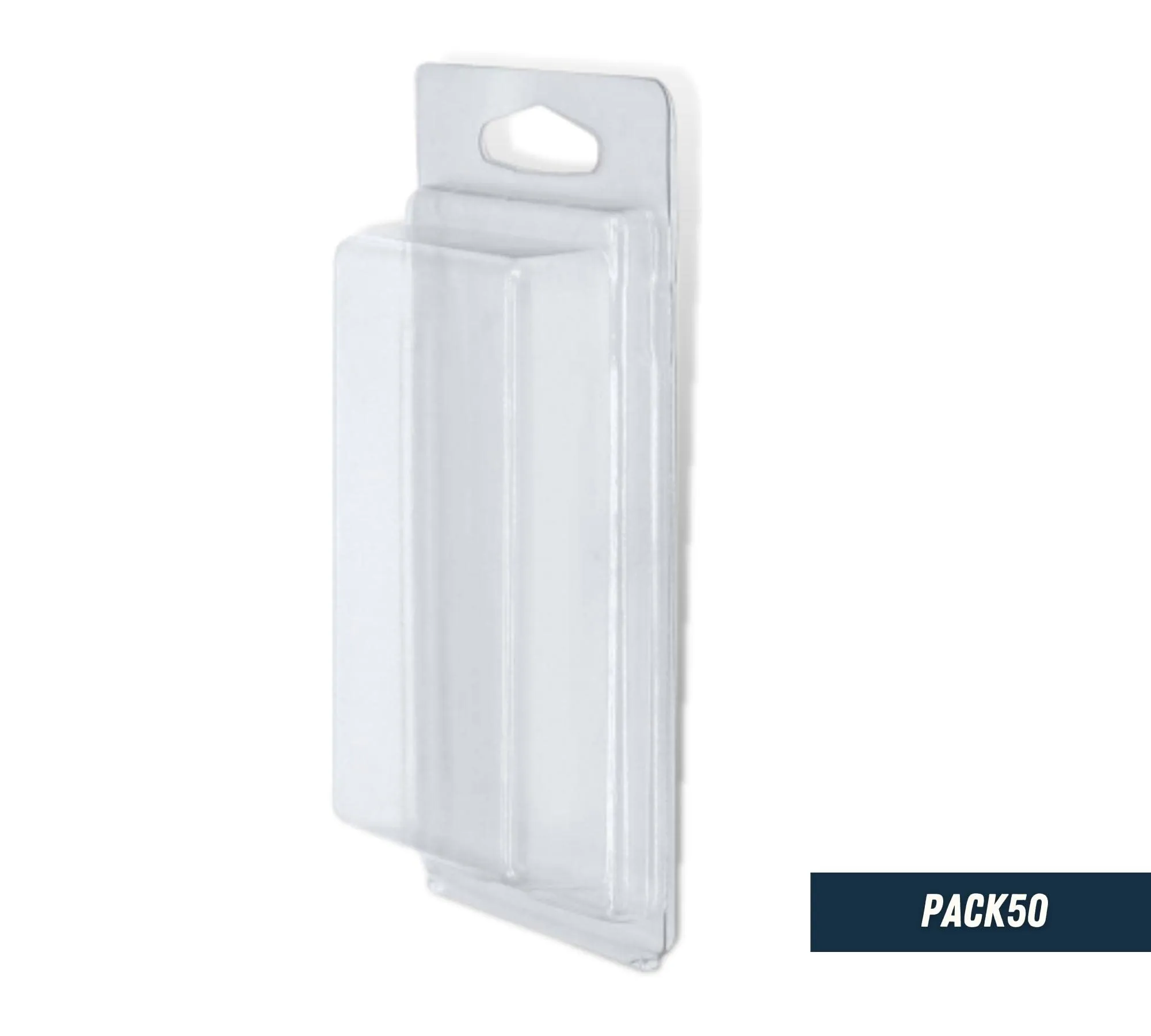 DOJA Barcelona Scatole Blister Auto-Chiusura in PVC Trasparente, 50 Pezzi, Interno 99x61x15 mm, Esterno 137x75x25 mm - immagine 2