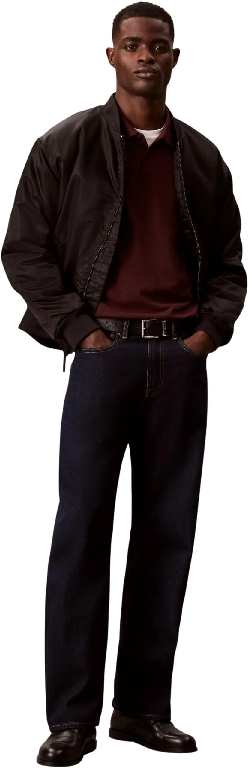 Calvin Klein Men's Monogram Pique Cotton Short Sleeve Polo Shirt, Mocha Brown, S - immagine 6
