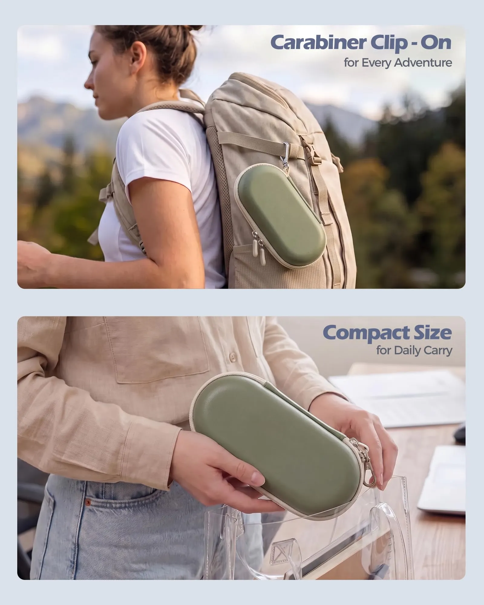 ProCase Custodia Occhiali da Sole per 2 paia, Verde Oliva - immagine 6