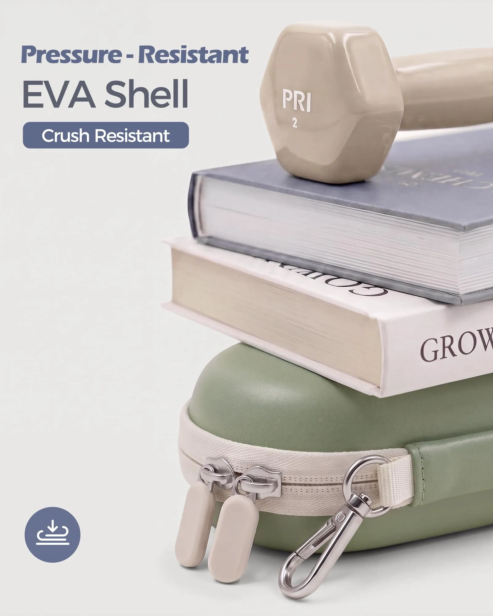 ProCase Custodia Occhiali da Sole per 2 paia, Verde Oliva - immagine 7