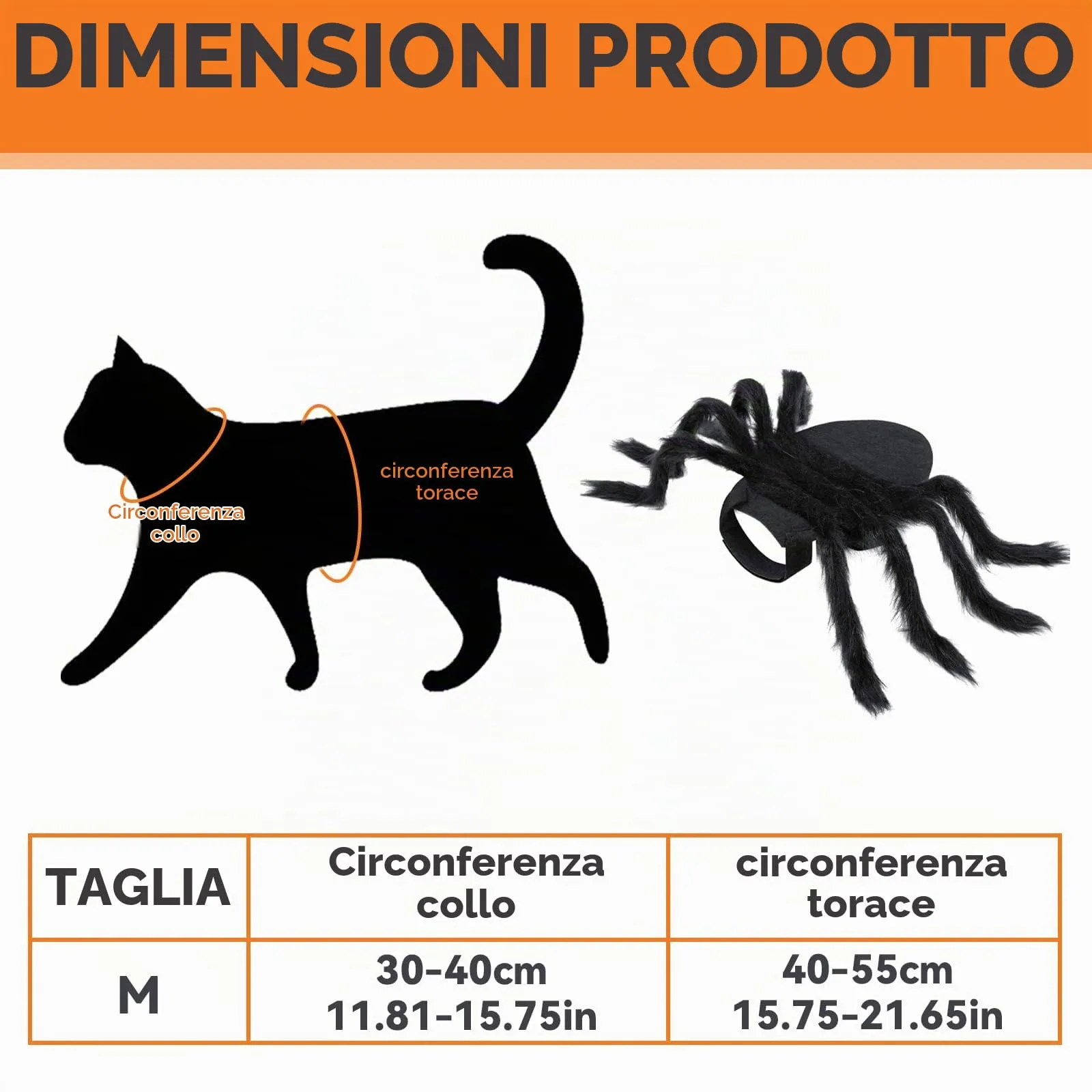 XoeLLe Costume da Ragno per Cane e Gatto Regolabile, Nero - immagine 2