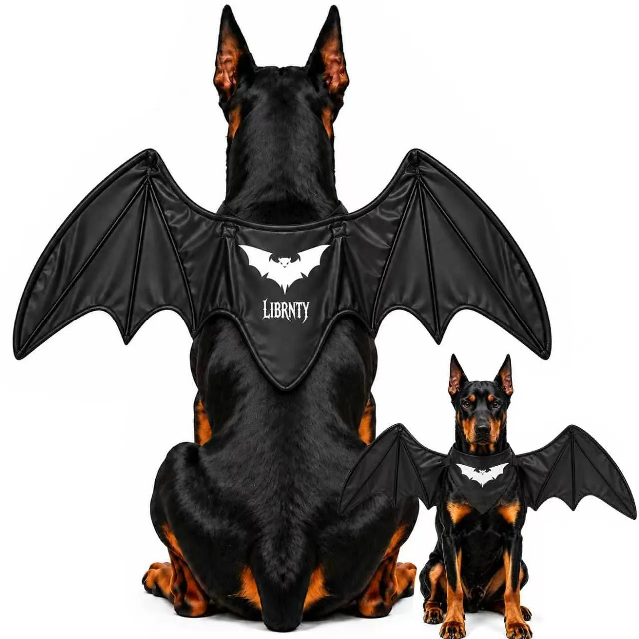 LIBRNTY Ali di Pipistrello Costume per Cani, Nero U005 - immagine 1