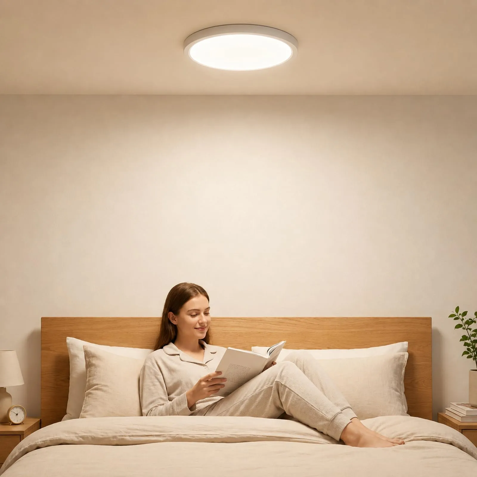LQWELL Plafoniera a LED IP44, 22W, 3000K/4000K/6000K, 2420LM, 300 x 18 mm - immagine 9