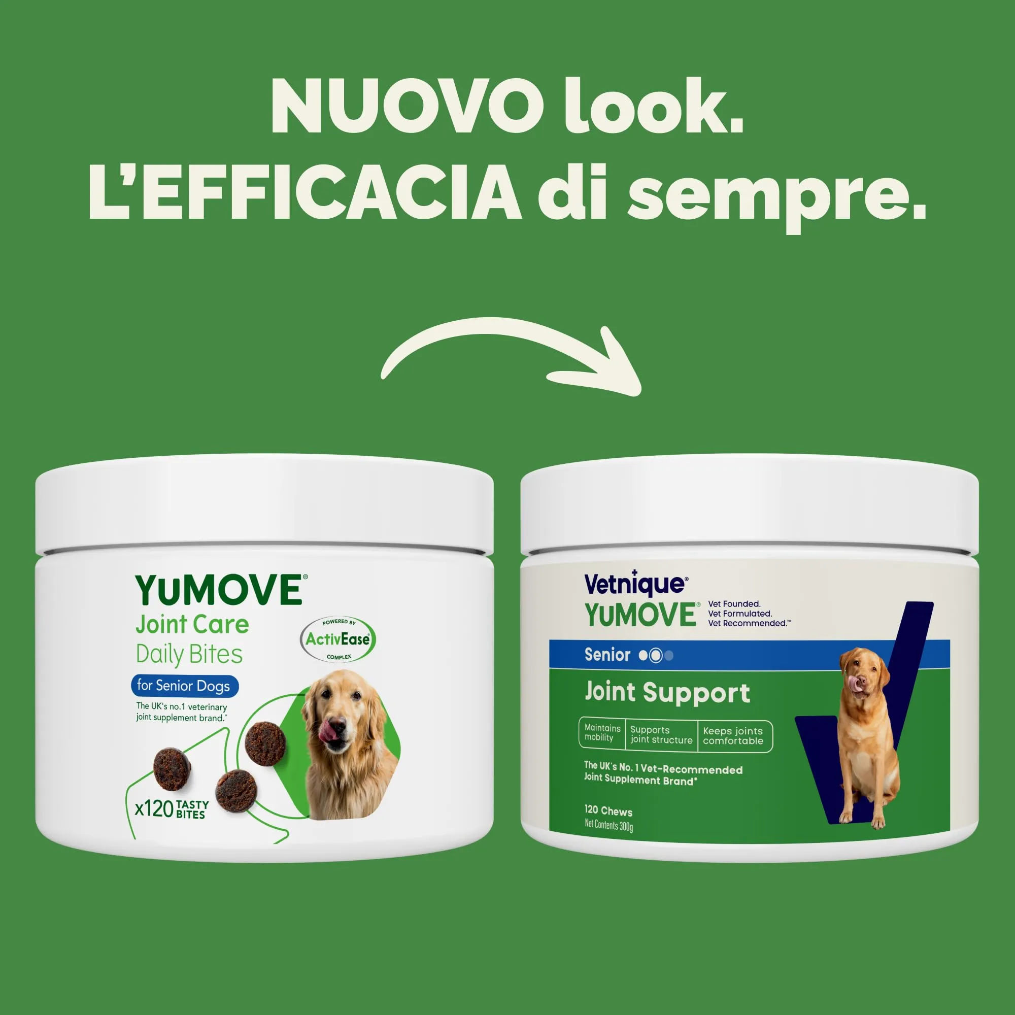 YuMOVE Integratore Articolazioni Cane Senior 8+ ActivEase, 120 Bocconcini - immagine 2