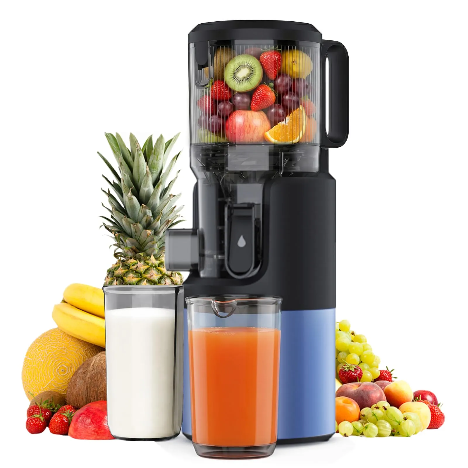 XTKKGFBIR SJ-068 Estrattore di Frutta e Verdura a Freddo, Slow Juicer XL 152mm - immagine 1