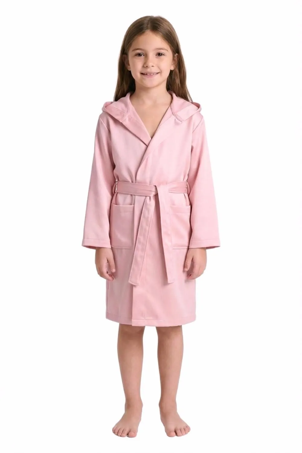 Intimitaly Accappatoio in Microfibra per Bambini, 4-6 Anni, Rosa - immagine 1