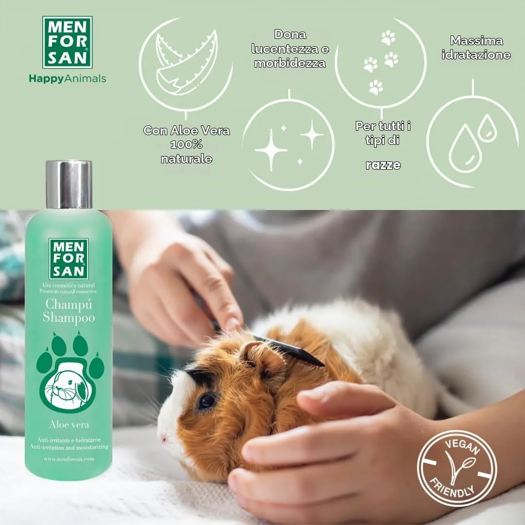Menforsan Shampoo all'Aloe Vera per Roditori, Conigli e Furetti, 300 ml - immagine 3
