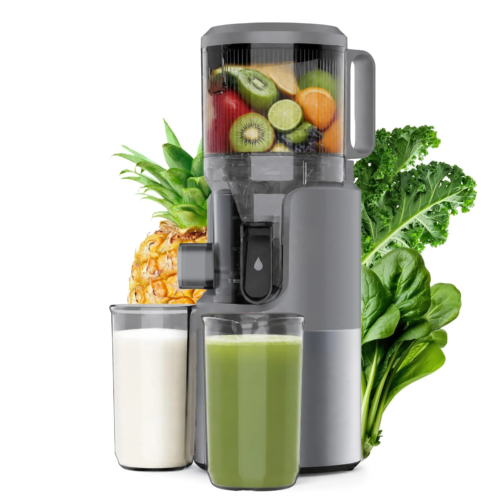 XTKKGFBIR SJ-068 Estrattore di Frutta e Verdura a Freddo, Slow Juicer XL 152mm - immagine 1