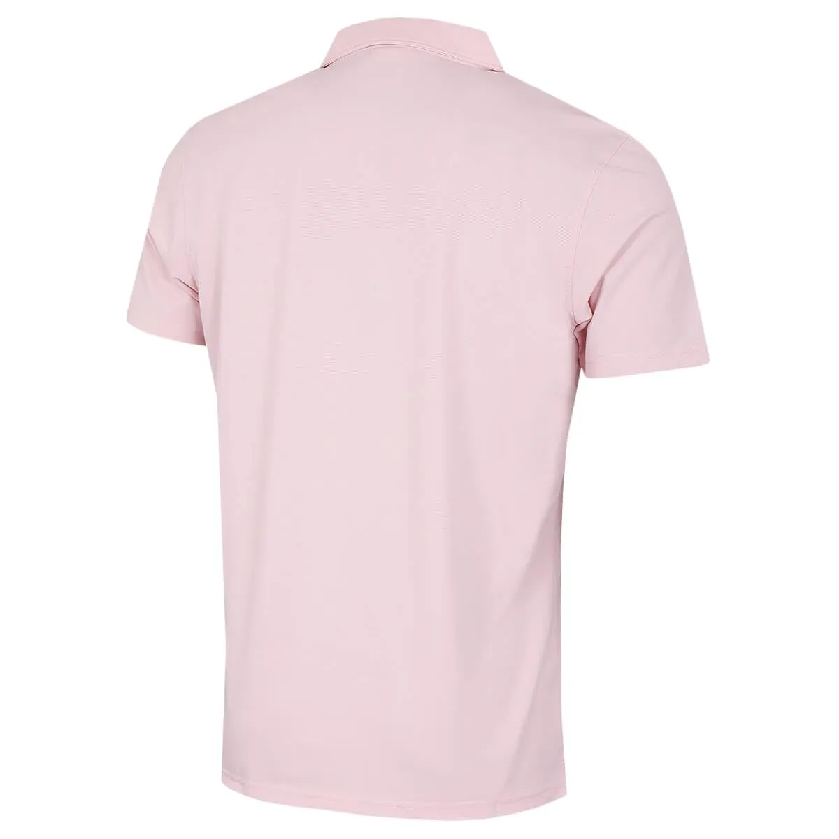 Calvin Klein Central Eco Light Wicking Golf Polo - Baby Pink - L - immagine 4