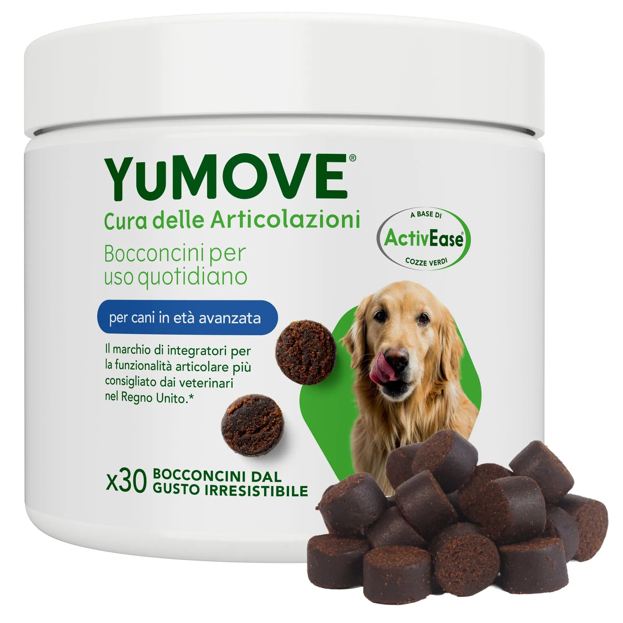 YuMOVE Integratore Articolazioni Cane Senior 8+ ActivEase, 30 Bocconcini - immagine 1