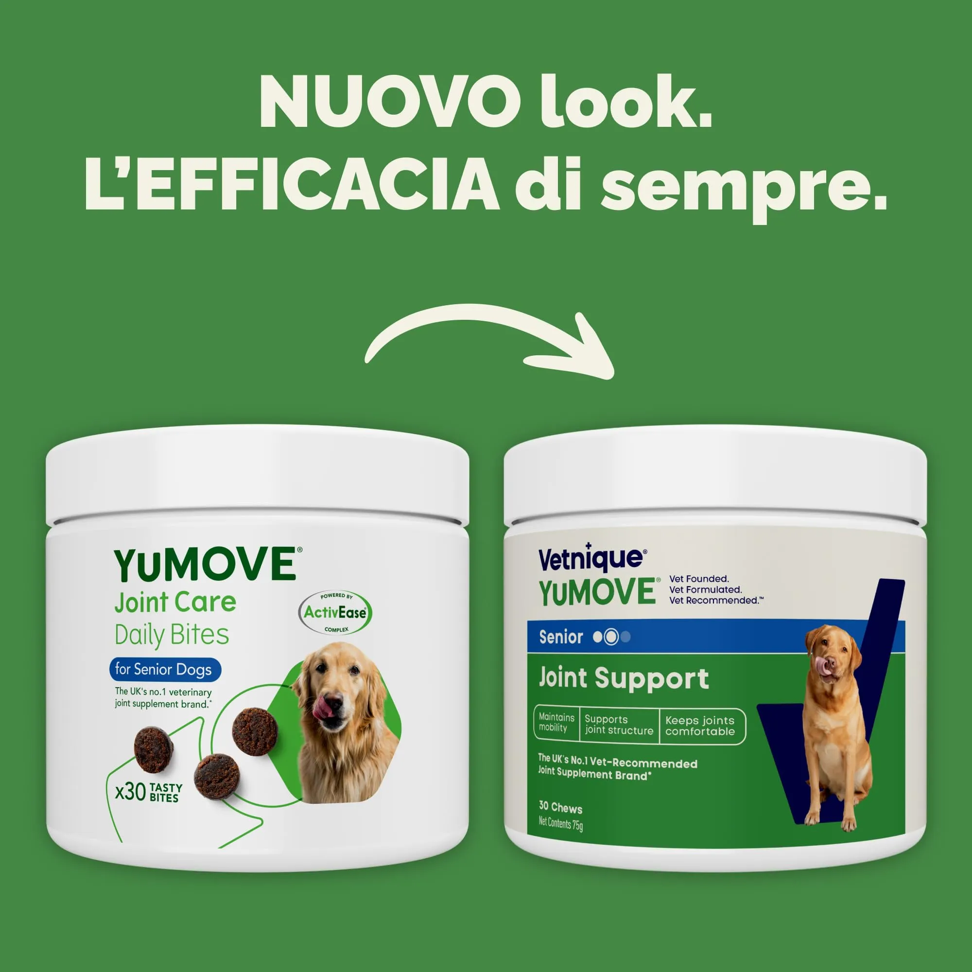 YuMOVE Integratore Articolazioni Cane Senior 8+ ActivEase, 30 Bocconcini - immagine 2